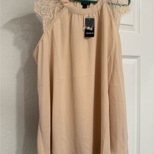 Torrid Tan Sleeveless Blouse